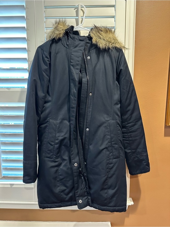 Abercrombie & Fitch Jackets & Blazers - Abercrombie & Fitch Black Jacket with Faux Shearling Trim